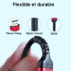 Câble HDMI 4K Ultra HD en Nylon tressé et Titanium platine. (2m ou 3m), pour brancher tous vos appareils HDMI